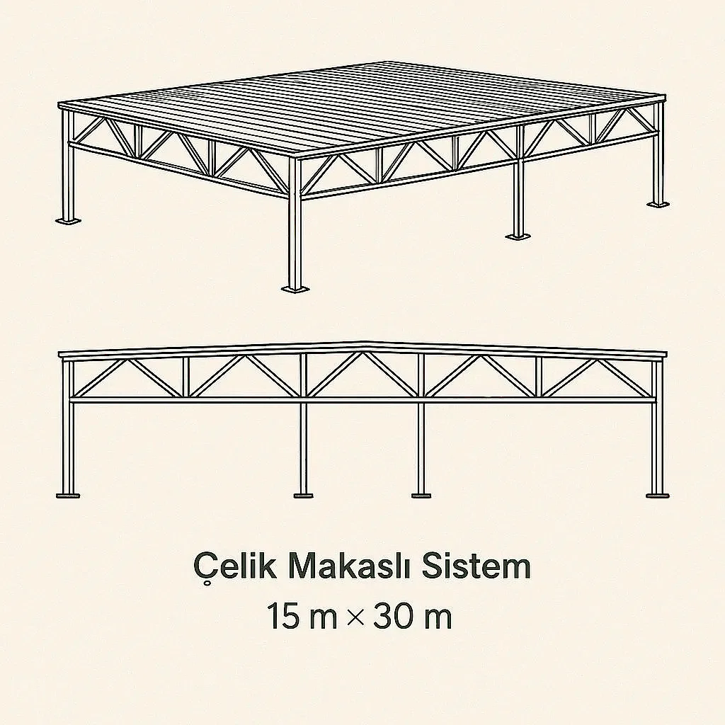 Çelik yapı detayı